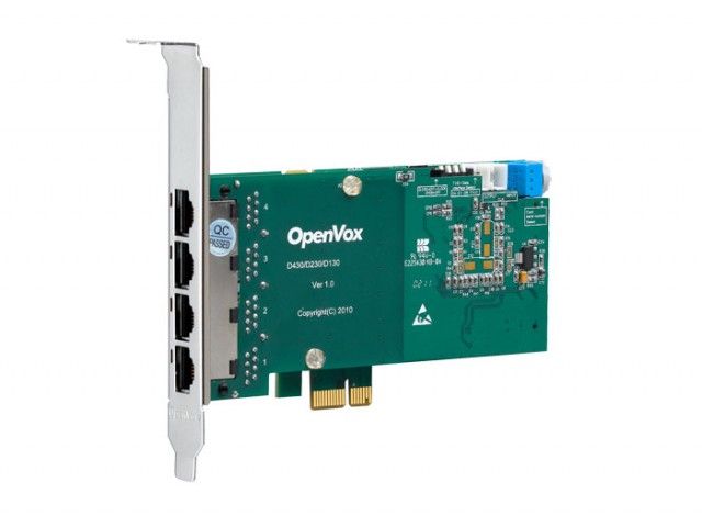 OpenVox D430E ISDN PRI E1 Цифровая плата