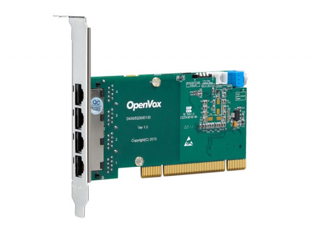 OpenVox D430P ISDN PRI E1 Цифровая плата