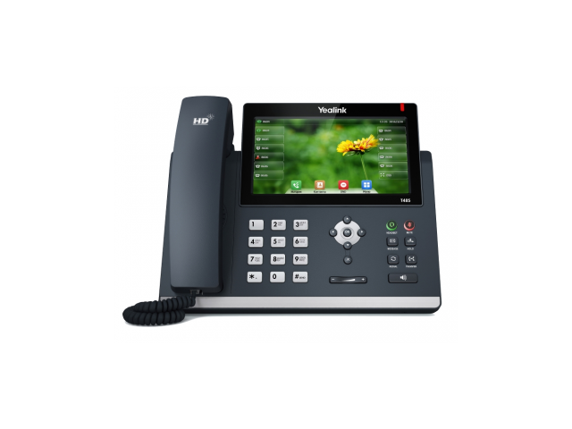 SIP телефон Yealink SIP-T48S, цветной сенсорный экран, 16 аккаунтов, BLF,  PoE, GigE, без БП