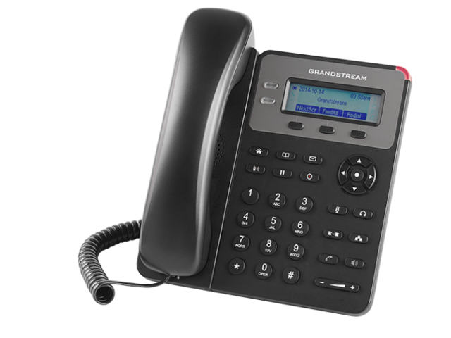 Grandstream GXP1615 - IP телефон. 1 SIP аккаунт, 2 линии, нет подсветки экрана, PoE