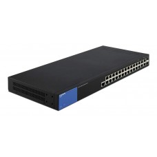 Управляемый коммутатор Linksys LGS528-EU, 24-Port Gigabit Managed Switch + 2x Gigabit Ethernet + 2x Gigabit SFP/RJ45 Combo Ports