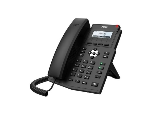 Fanvil X1SP - VoIP телефон, 2 порта PoE 10/10, HD аудио, без блока питания
